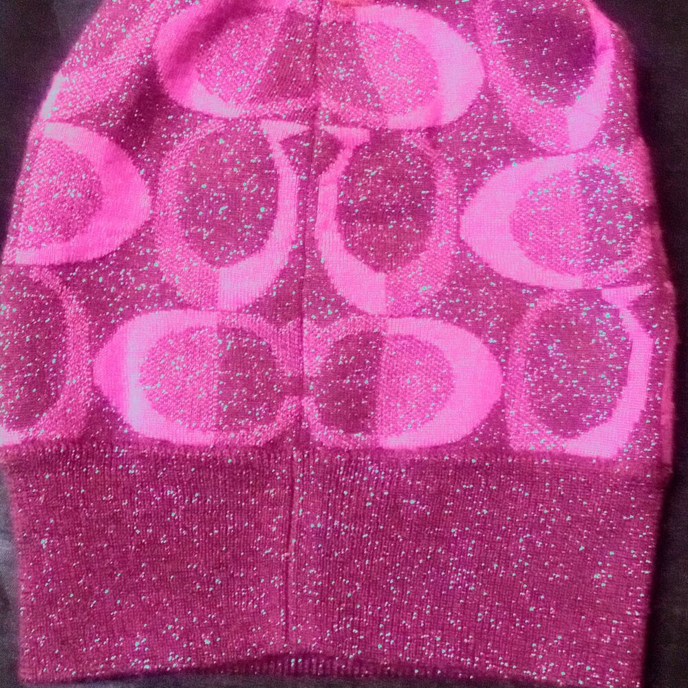 Pink Glitter Beanie